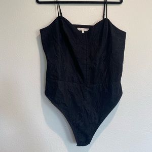 Black Lace Corset style bodysuit